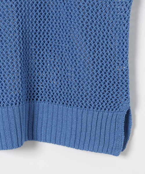 BAYFLOW（ベイフロー）の「[春まで活躍する]メッシュニットプルオーバー（ニット/セーター・レディース・ライトブルー/ライトベージュ・SMALL/MEDIUM）」の18枚目の写真