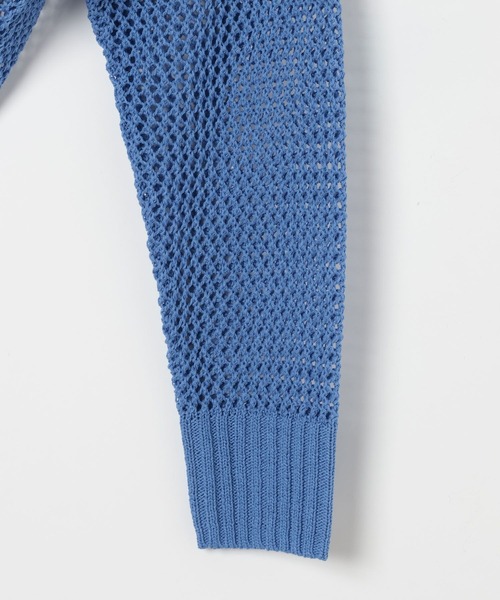 BAYFLOW（ベイフロー）の「[春まで活躍する]メッシュニットプルオーバー（ニット/セーター・レディース・ライトブルー/ライトベージュ・SMALL/MEDIUM）」の19枚目の写真