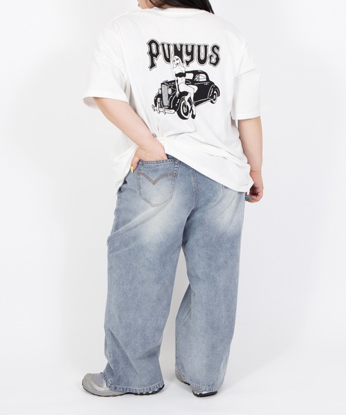 PUNYUS(プニュズ)の「ダメージレギュラーデニムパンツ(デニムパンツ・レディース・ブルー系その他/ブラック・5/4/3/2/1)」の21枚目の写真