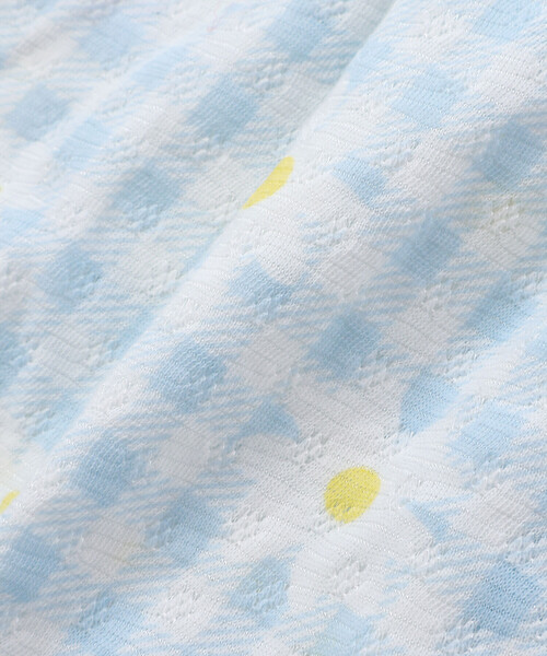SLAP SLIP BABY(スラップスリップベビー)の「【お揃い】ウエスト切り替えフリルカバーオールベビー(60~80cm)(ロンパース・キッズ・ブルー系その他/イエロー系その他・70cm/60cm/80cm)」の7枚目の写真