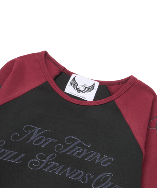 GILAARCHIVE（ギラアーカイブ）の「TWO TONE RAGLAN LONG SLEEVE_BLACK（Tシャツ/カットソー・レディース・その他・FREE）」の6枚目の写真