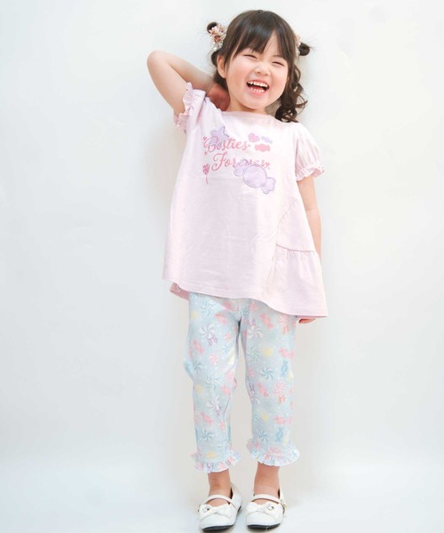 SKAPE(エスケープ)の「7分丈レギンス(レギンス/スパッツ・キッズ・ブルー/ピンク・90cm/110cm/120cm/80cm)」の3枚目の写真