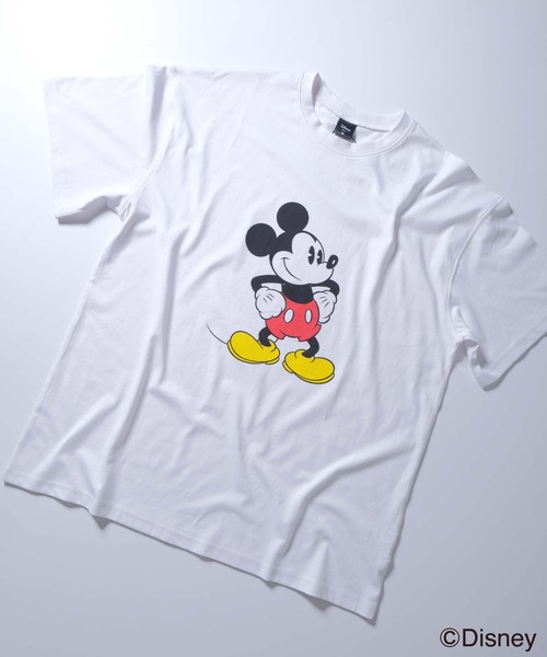 Disney(ディズニー)の「MICKEY MOUSE ミッキーマウス オーバーサイズ プリントTシャツ(Tシャツ/カットソー・メンズ・ホワイト系その他/ホワイト系その他3/チャコール/ベージュ/ネイビー/グレー系その他2/ブルー系その他/グレー系その他3/モカ/グリーン系その他/グレー系その他4/オフホワイト/杢グレー/ダークグリーン/ホワイト系その他2/グレー系その他・M/L/XL)」の17枚目の写真