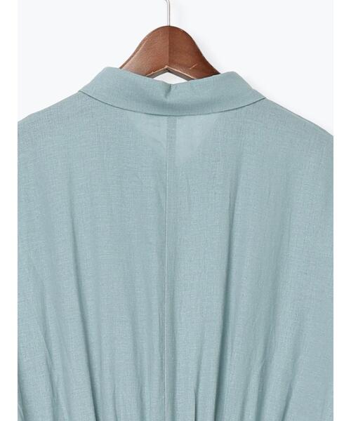 Te chichi(テチチ)の「レーヨンリネン共ベルトシャツワンピース(ワンピース・レディース・ベージュ/ネイビー/グリーン・F)」の20枚目の写真