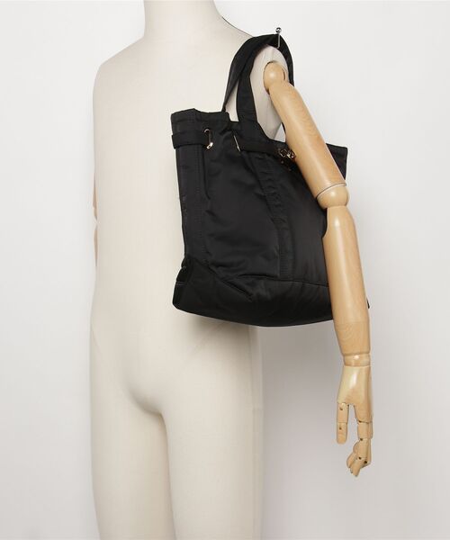 sita parantica(シータパランティカ)の「SITA PARANTICA(シータ パランティカ)BONDED POLYESTER TWILLTOTE/トートバック/Mサイズ(トートバッグ・レディース・ブラック・M)」の2枚目の写真