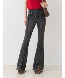 jouetie | レースアップフィットフレアデニム(デニムパンツ)