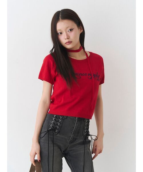 jouetie(ジュエティ)の「レースアップフィットフレアデニム(デニムパンツ・レディース・ブラック/ブルー・MEDIUM/SMALL)」の17枚目の写真