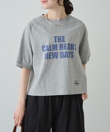 汗シミ防止加工ロゴプリントTシャツ