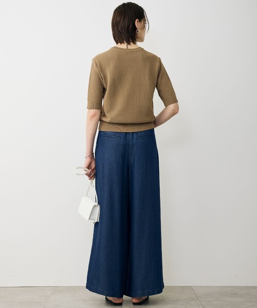 ICB(アイシービー)の「ナチュラルソフトデニム タックワイドパンツ(その他パンツ・レディース・ダルブルー系・0/2/4/6)」の10枚目の写真