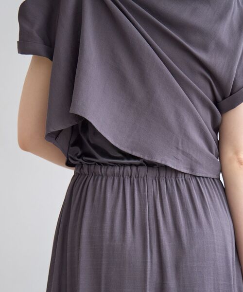 le.coeur blanc(ルクールブラン)の「リネンライクフロントポケットワンピース(ワンピース・レディース・アイボリー/ライトグリーン/チャコールグレー/モカ・38)」の22枚目の写真
