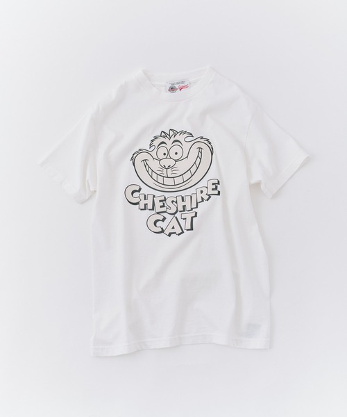 Disney(ディズニー)の「【 GOODWEAR / グッドウェア 】 Disney Vintage Collection CAT Tee Series CHESHIRE CAT TEE / 不思議の国のアリス チェシャ猫 TEE(Tシャツ/カットソー・レディース・ホワイト/ブラック/レッド・FREE)」の2枚目の写真