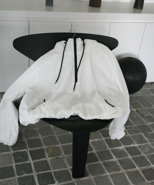 LAULEN(ローレン)の「bicolor half zip hooded blouson /バイカラーハーフジップフード付きアノラックブルゾン(ブルゾン・レディース・ホワイト/イエロー・FREE)」の19枚目の写真