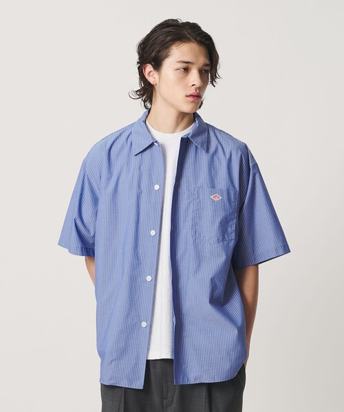 DANTON(ダントン)の「<DANTON>ストライプ シャツ(シャツ/ブラウス・メンズ・ホワイト/コバルトブルー・42/40)」の22枚目の写真