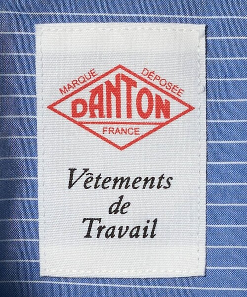 DANTON(ダントン)の「<DANTON>ストライプ シャツ(シャツ/ブラウス・メンズ・ホワイト/コバルトブルー・42/40)」の4枚目の写真