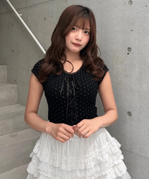 Lae（レイ）の「フリルチュールスカート（スカート・レディース・ホワイト・SMALL）」の4枚目の写真