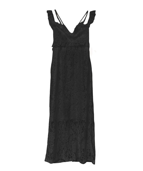 HONEY MI HONEY(ハニーミーハニー)の「lace off shoulder camisole one-piece(ワンピース・レディース・ブラック/コーラルピンク/ホワイト・FREE)」の3枚目の写真