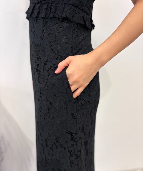 HONEY MI HONEY(ハニーミーハニー)の「lace off shoulder camisole one-piece(ワンピース・レディース・ブラック/コーラルピンク/ホワイト・FREE)」の21枚目の写真