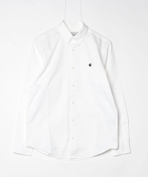 Carhartt WIP(カーハートダブリューアイピー)の「【Carhartt WIP】L/S MADISON SHIRT I023339(シャツ/ブラウス・メンズ・ブラック/ホワイト/グレー・L/M/S)」の2枚目の写真