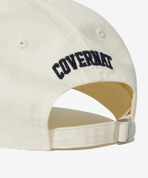 COVERNAT（カバーナット）の「スモールCロゴフラット刺繍スタンダードフィットボールキャップアイボリー（キャップ・レディース・その他・F）」の8枚目の写真