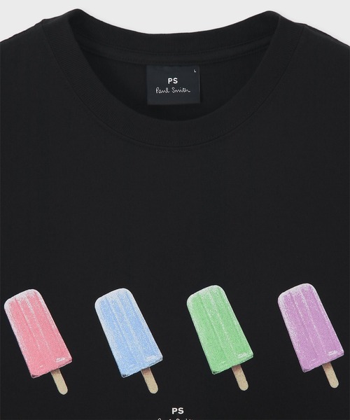 PS Paul Smith(ピーエスポールスミス)の「"Ice Lolly" 半袖Tシャツ / 162561 011R(Tシャツ/カットソー・メンズ・ホワイト/ブラック・SMALL/MEDIUM/LARGE/X-LARGE/XX-LARGE)」の6枚目の写真