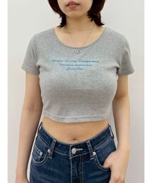 EVRIS | レタリングシンプルショートTシャツ(Tシャツ/カットソー)