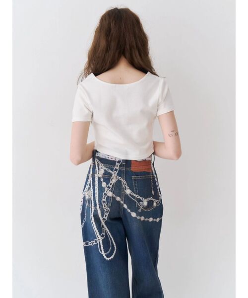 EVRIS(エヴリス)の「レタリングシンプルショートTシャツ(Tシャツ/カットソー・レディース・グレー/ピンク/ホワイト/ブラック・FREE)」の9枚目の写真