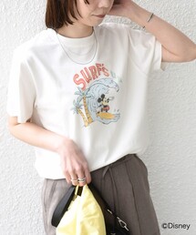 SHIPS Colors:〈洗濯機可能〉リンク ミッキー サーフ Tシャツ