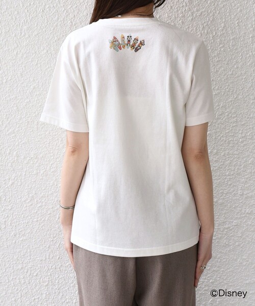 SHIPS Colors(シップス カラーズ)の「SHIPS Colors:〈洗濯機可能〉リンク ミッキー サーフ Tシャツ(Tシャツ/カットソー・レディース・ライトブルー/オフホワイト・ONE SIZE)」の12枚目の写真