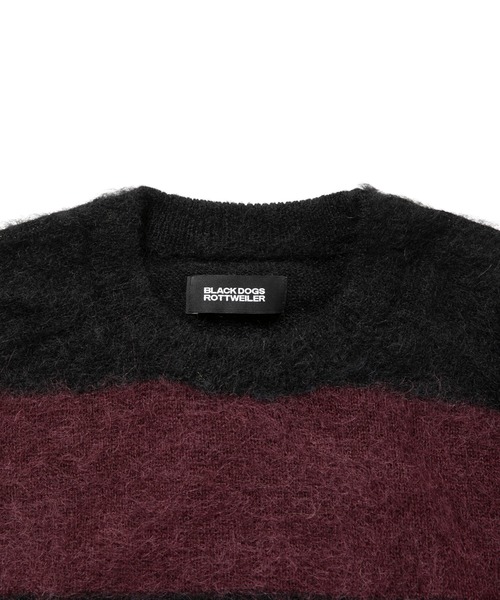 ROTTWEILER（ロットワイラー）の「BORDER KNIT（ニット/セーター・メンズ・レッド/ベージュ・S/M/L/XL）」の6枚目の写真