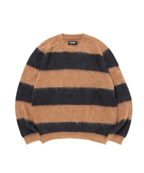 ROTTWEILER（ロットワイラー）の「BORDER KNIT（ニット/セーター・メンズ・レッド/ベージュ・S/M/L/XL）」の8枚目の写真