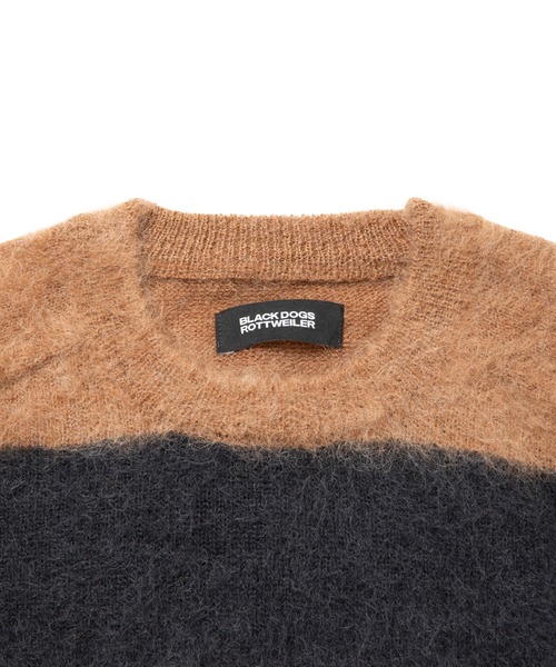 ROTTWEILER（ロットワイラー）の「BORDER KNIT（ニット/セーター・メンズ・レッド/ベージュ・S/M/L/XL）」の3枚目の写真