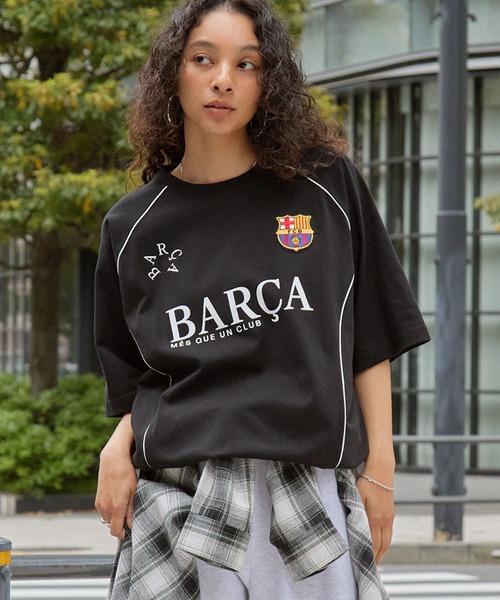 MONO-MART(モノマート)の「【FC BARCELONA/FCバルセロナ】別注ドローコードラグラン袖サッカーゲームデザインTシャツ(Tシャツ/カットソー・メンズ・オートミール/ブラック/ダークネイビー/ワイン/ブラウン・M/L)」の17枚目の写真