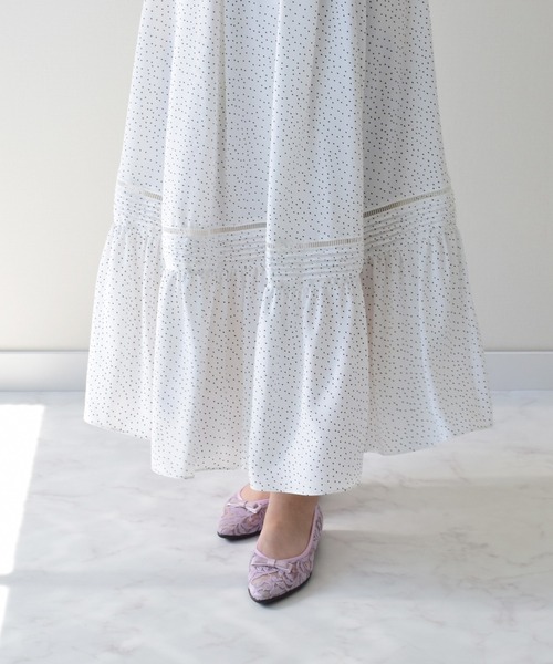 Bridget Birkin(ブリジットバーキン)の「【Bridget Birkin Walk】チュールレースウォーキングパンプス (55232B)(パンプス・レディース・ベージュ/パープル/グレー・23/23.5/24)」の6枚目の写真