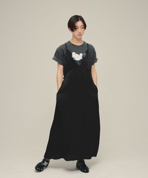 eL（エル）の「【eL】Satin Salopette One-piece/668776（ワンピース）」