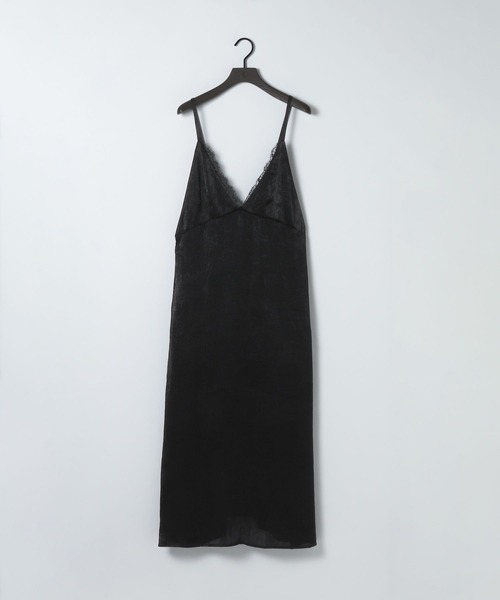 eL(エル)の「【eL】Satin Salopette One-piece/668776(ワンピース・レディース・ブラック/ベージュ・FREE)」の20枚目の写真