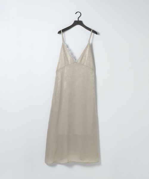 eL(エル)の「【eL】Satin Salopette One-piece/668776(ワンピース・レディース・ブラック/ベージュ・FREE)」の19枚目の写真