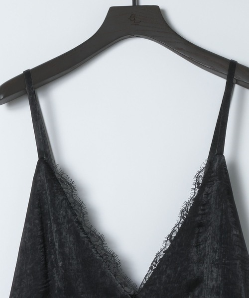 eL(エル)の「【eL】Satin Salopette One-piece/668776(ワンピース・レディース・ブラック/ベージュ・FREE)」の17枚目の写真