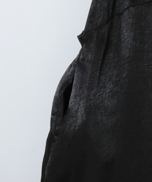 eL(エル)の「【eL】Satin Salopette One-piece/668776(ワンピース・レディース・ブラック/ベージュ・FREE)」の14枚目の写真