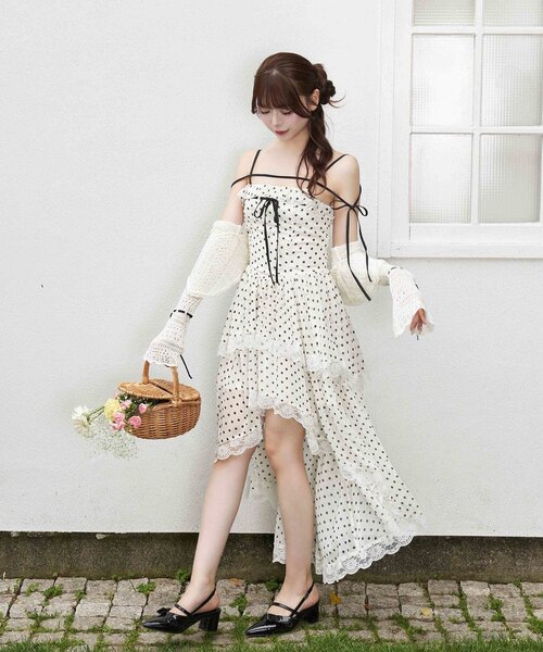 Belle Charme】Chiffon Tiered Onepiece（ワンピース）｜OLIVE des