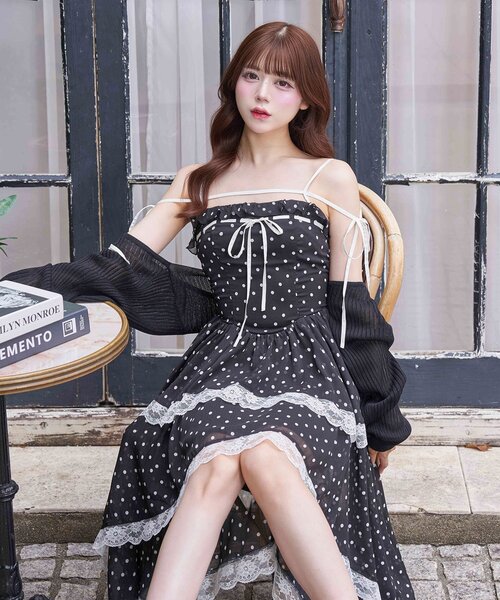 セール】【Belle Charme】Chiffon Tiered Onepiece（ワンピース