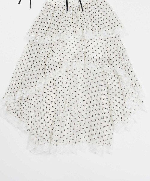 Belle Charme（ベルシャルム）の「【Belle Charme】Chiffon Tiered Onepiece（ワンピース・レディース・ピンク/オフホワイト/ブラック・FREE）」の11枚目の写真