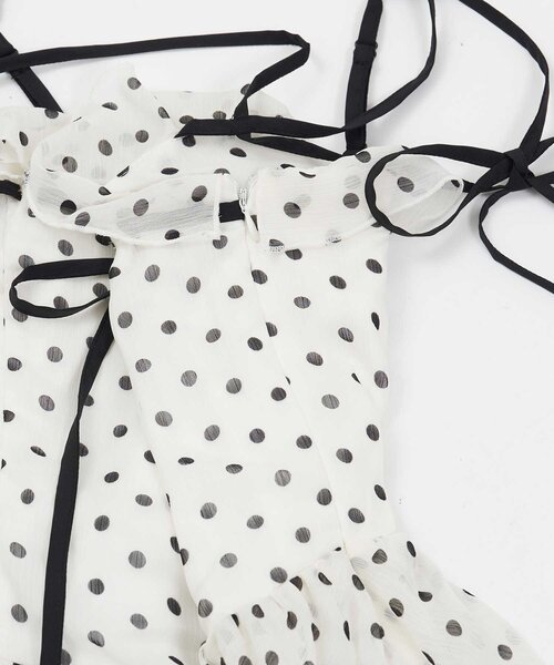 Belle Charme（ベルシャルム）の「【Belle Charme】Chiffon Tiered Onepiece（ワンピース・レディース・ピンク/オフホワイト/ブラック・FREE）」の12枚目の写真