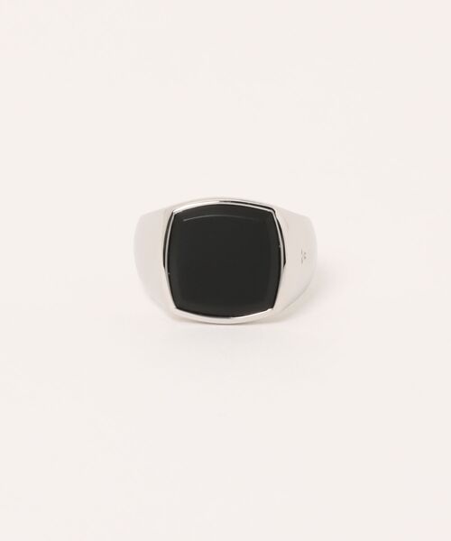 TOM WOOD(トムウッド)の「【TOMWOOD/トムウッド】クッション ブラックオニキスリング 指輪 Cushion Black Onyx(リング・レディース・シルバー×オニキス・54/52/50)」の5枚目の写真