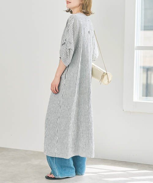 Spick & Span(スピックアンドスパン)の「TICCA リネンツイストスリーブワンピース(ワンピース・レディース・ブラック系その他/ブラウン・FREE)」の19枚目の写真
