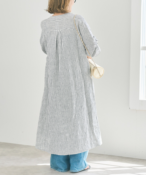 Spick & Span(スピックアンドスパン)の「TICCA リネンツイストスリーブワンピース(ワンピース・レディース・ブラック系その他/ブラウン・FREE)」の20枚目の写真