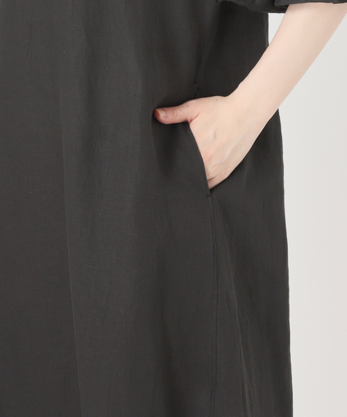 Spick & Span(スピックアンドスパン)の「TICCA リネンツイストスリーブワンピース(ワンピース・レディース・ブラック系その他/ブラウン・FREE)」の8枚目の写真