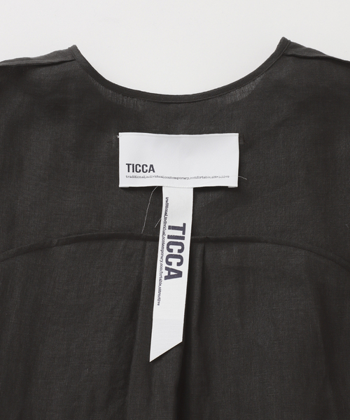 Spick & Span(スピックアンドスパン)の「TICCA リネンツイストスリーブワンピース(ワンピース・レディース・ブラック系その他/ブラウン・FREE)」の10枚目の写真