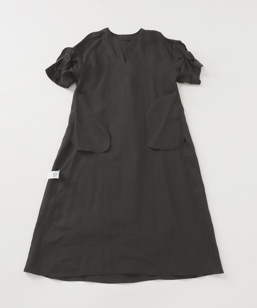 Spick & Span(スピックアンドスパン)の「TICCA リネンツイストスリーブワンピース(ワンピース・レディース・ブラック系その他/ブラウン・FREE)」の11枚目の写真