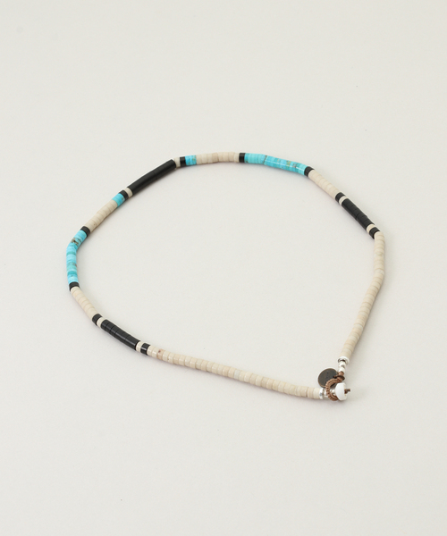 FRAMeWORK(フレームワーク)の「MIKIA/ミキア 別注fossiljasper/turquoise ネックレス40(ネックレス・レディース・ホワイト・FREE)」の2枚目の写真