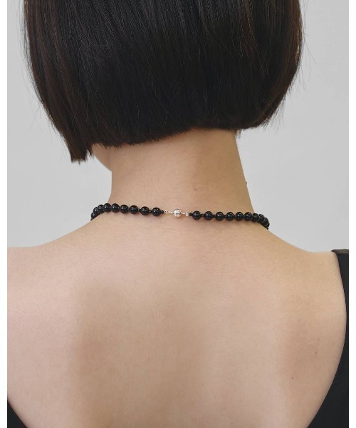 TODAYFUL(トゥデイフル)の「Orb Stone Choker 12610907(ネックレス・レディース・ブラック・FREE)」の2枚目の写真